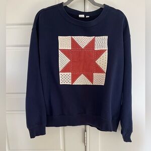 Quilt sweatshirt